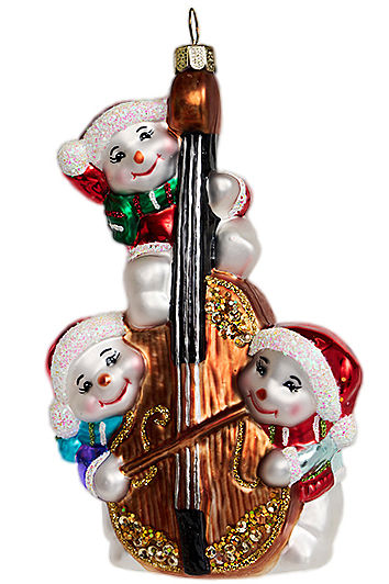 Снеговички-музыканты с виолончелью GLT1052